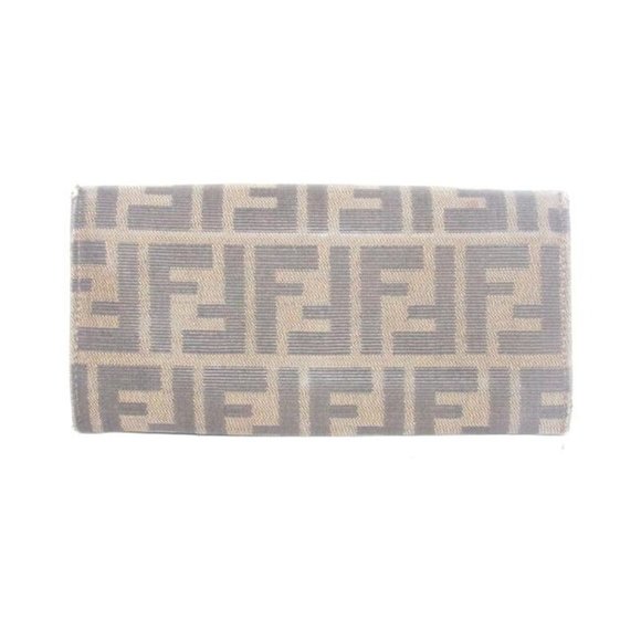 Fendi Tobacco Zucca Large 'F' Print Continental - Picture 3 of 12
